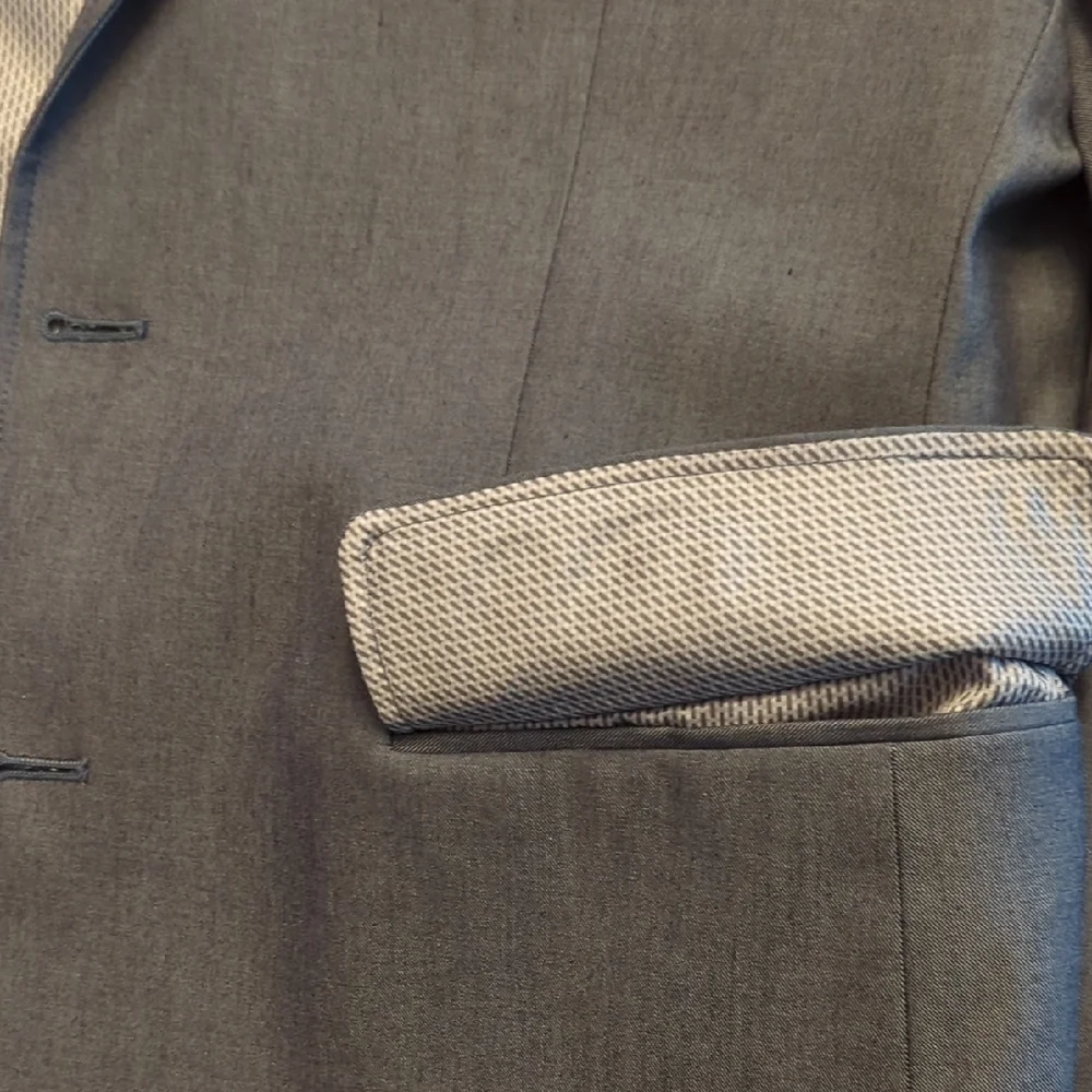 Banana Republic Men's Tailored Fit Blue/Gray Sport Coat 40S - Picture 11 of 11